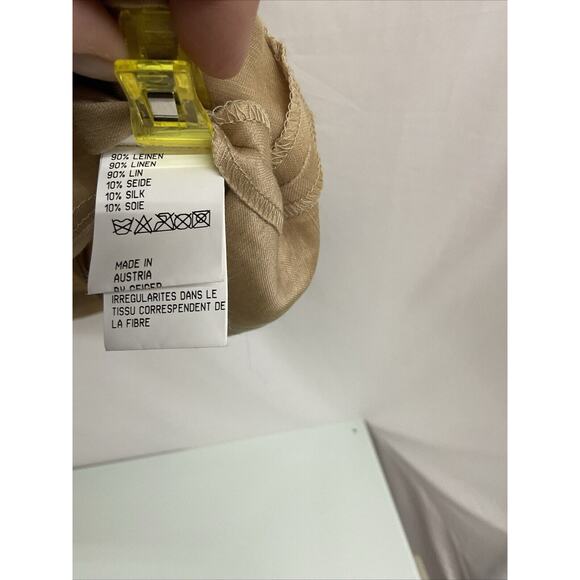 Geiger Austria Linen /Silk Blend Embroidered Shirt Sz 42, Hidden Zipper, New - Picture 9 of 11